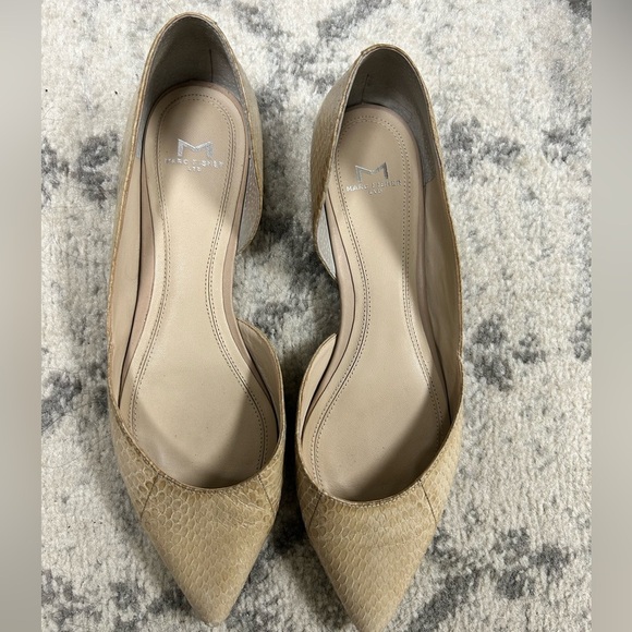 Marc Fisher snake skin nude flats women’s size 8​ - Picture 1 of 8